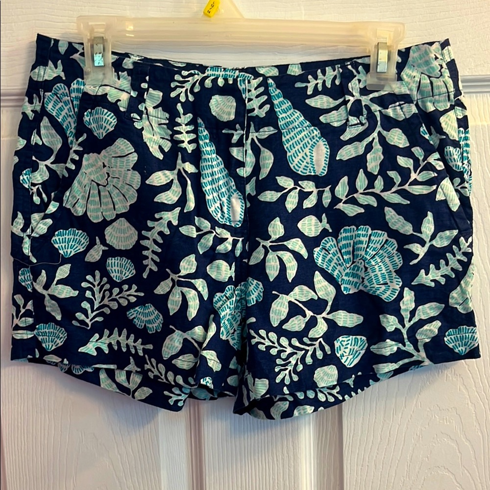 VINEYARD VINES seashell print shorts size 2 women’s